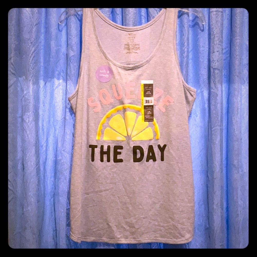 Grey Sleep tank 🍋